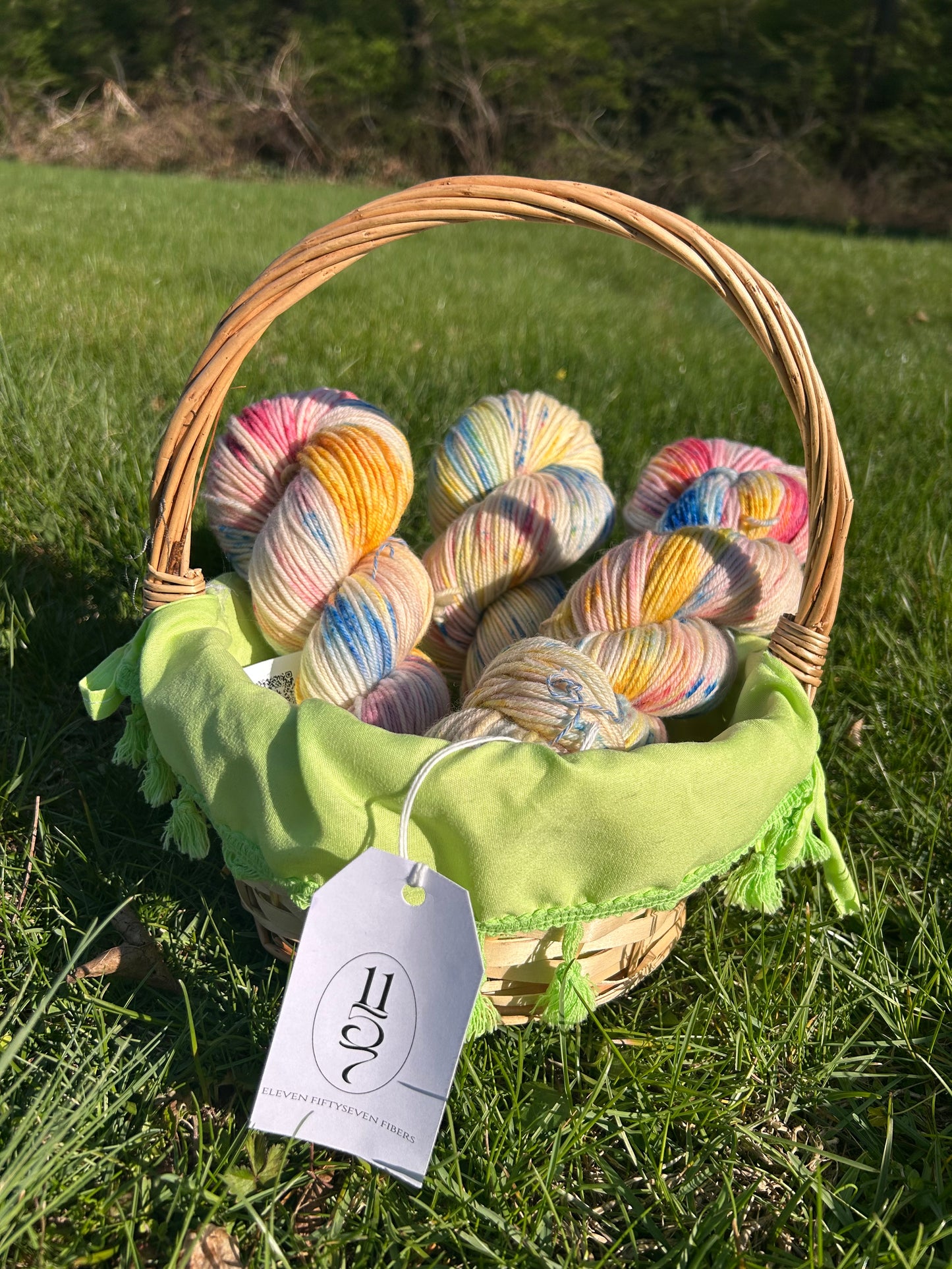 Ice Cream Cake | Hand Dyed Wool Yarn DK Weight