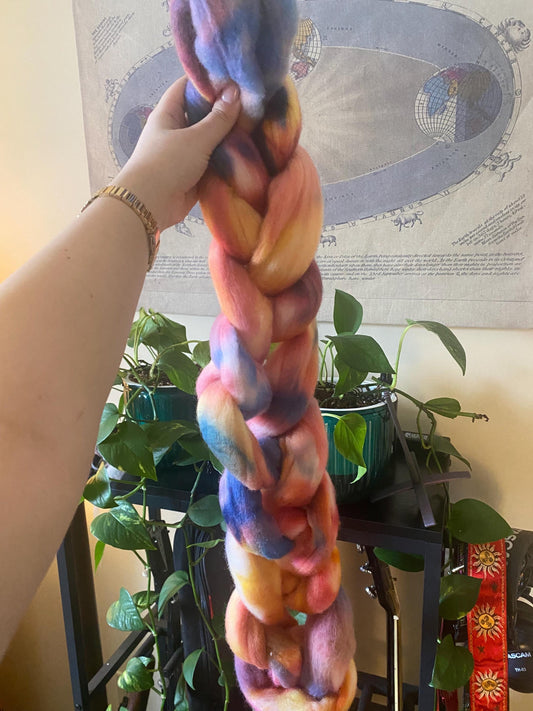 Hand Dyed Merino Wool Roving for Spinning, Felting (50-100g) | Ironsides