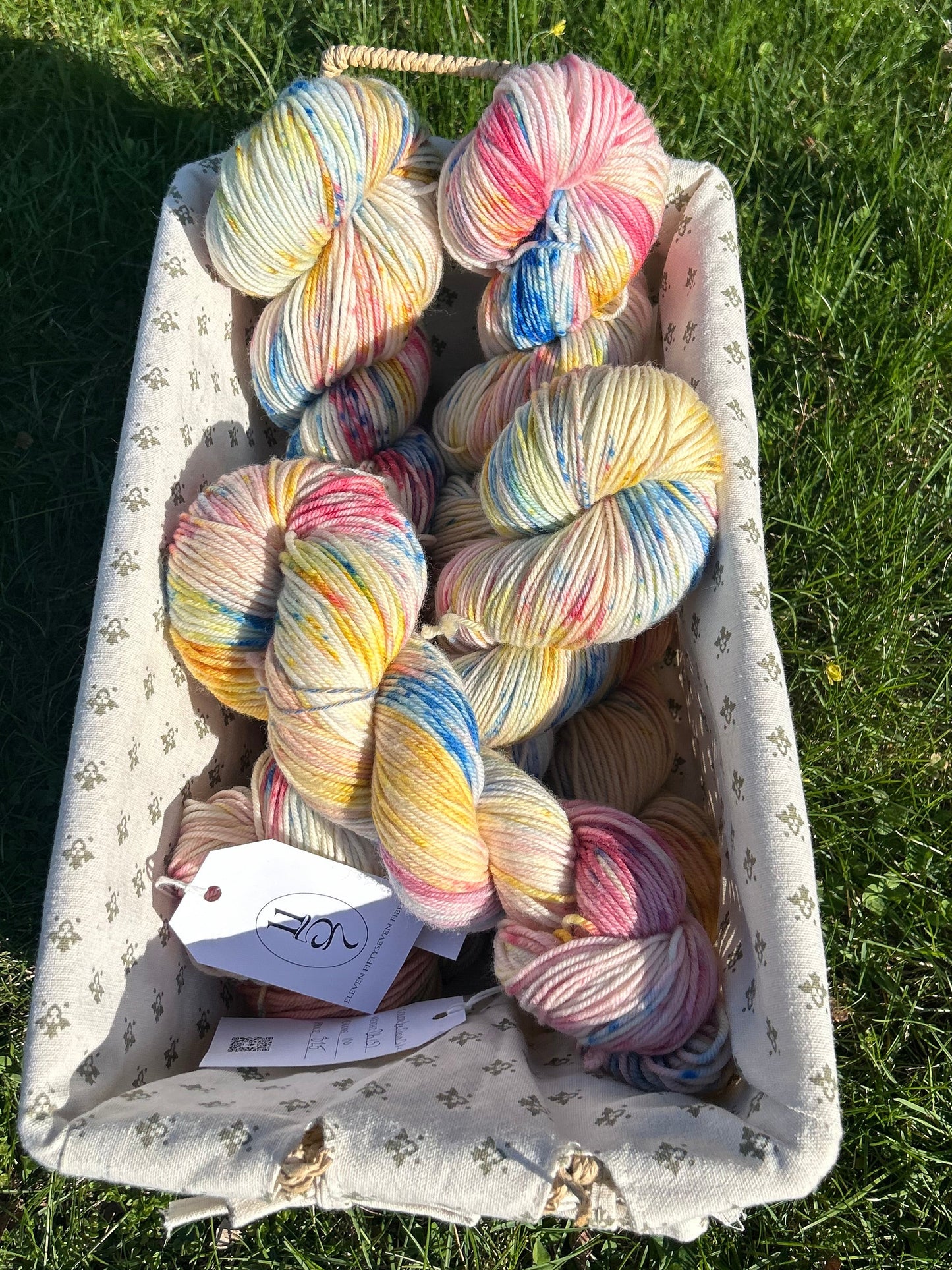 Ice Cream Cake | Hand Dyed Wool Yarn DK Weight