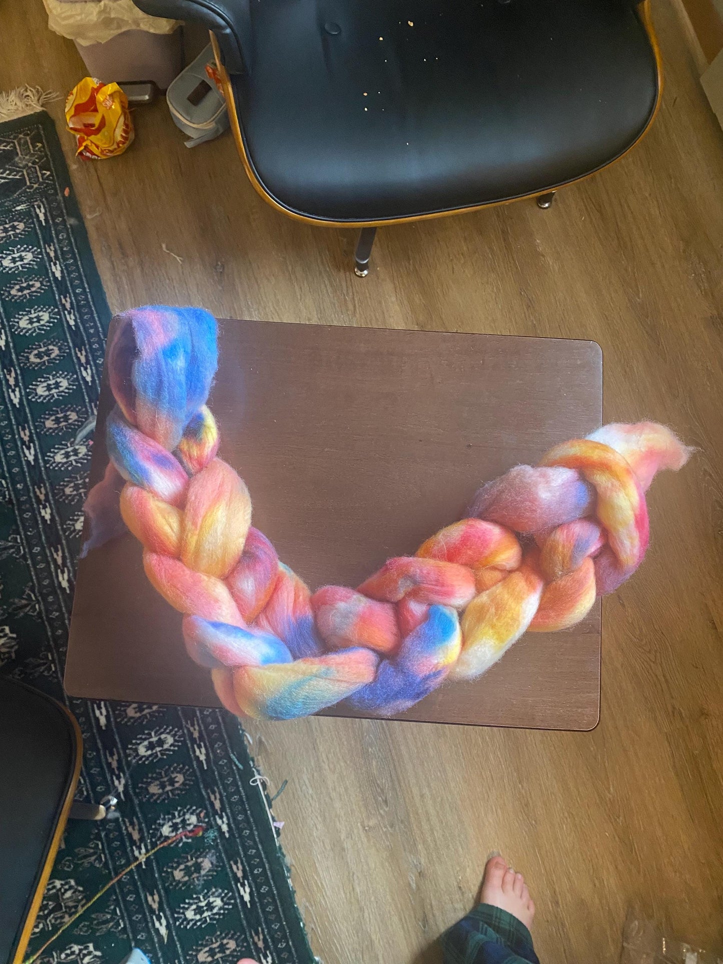 Hand Dyed Merino Wool Roving for Spinning, Felting (50-100g) | Ironsides