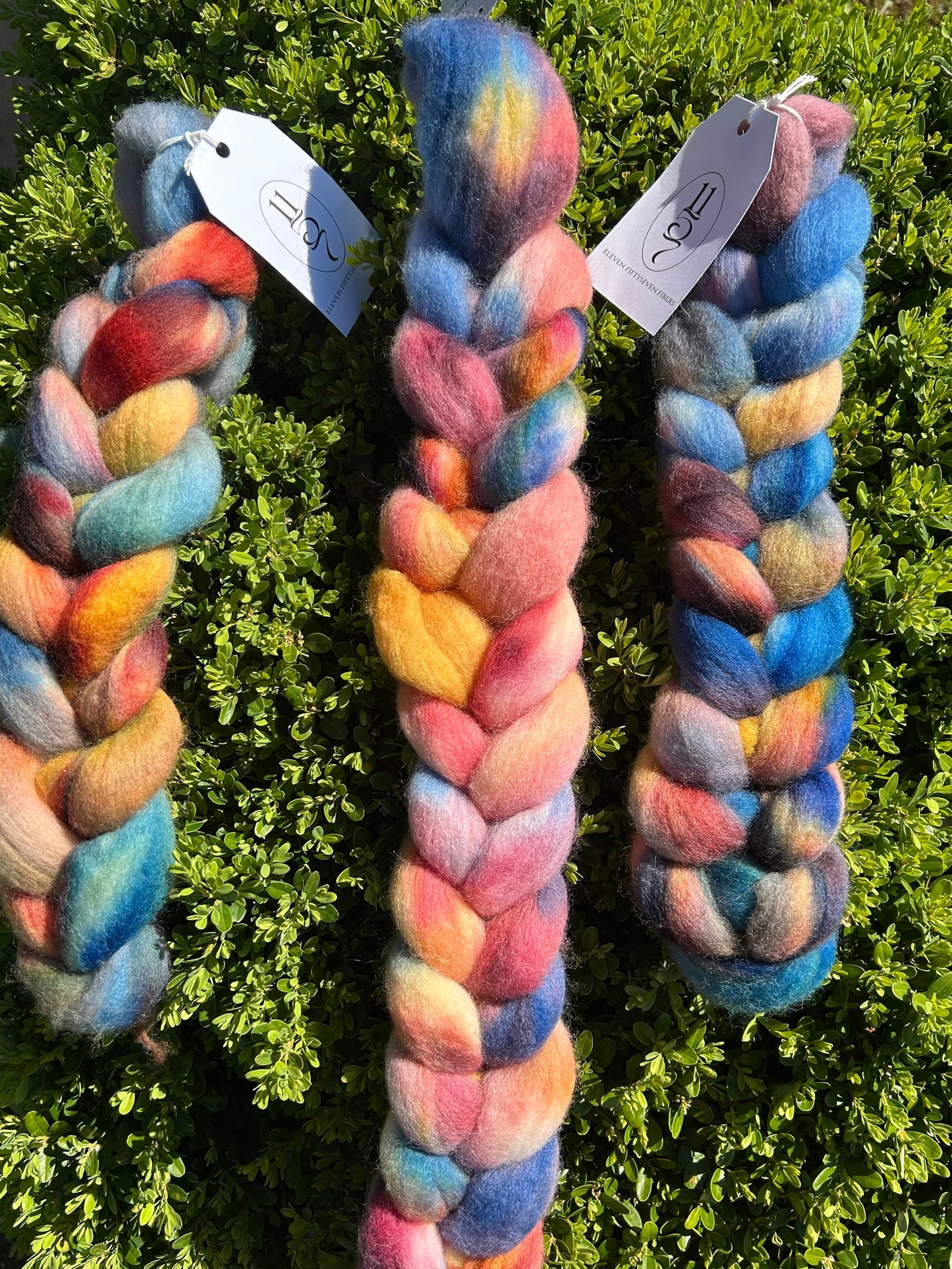 Hand Dyed Merino Wool Roving for Spinning, Felting (50-100g) | Ironsides