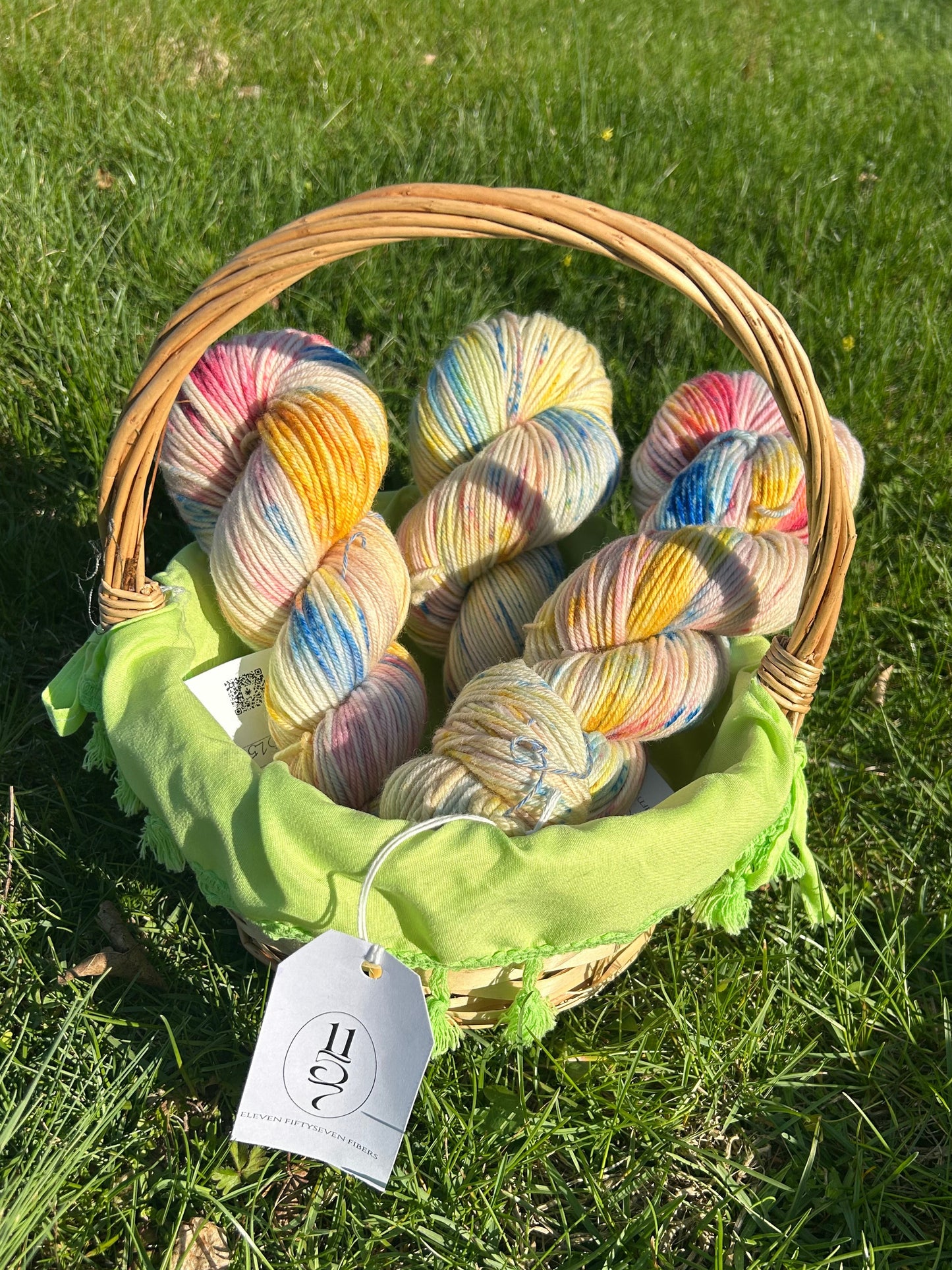 Ice Cream Cake | Hand Dyed Wool Yarn DK Weight