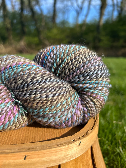 Hand Spun Yarn | Roller Rink | 100g Hank