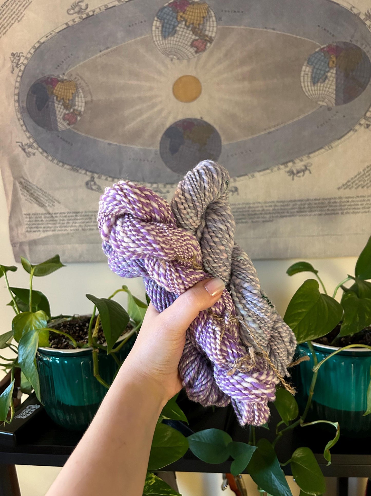 Hand Spun Yarn | Baby Hanks up to 100g